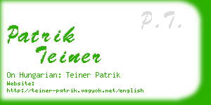 patrik teiner business card